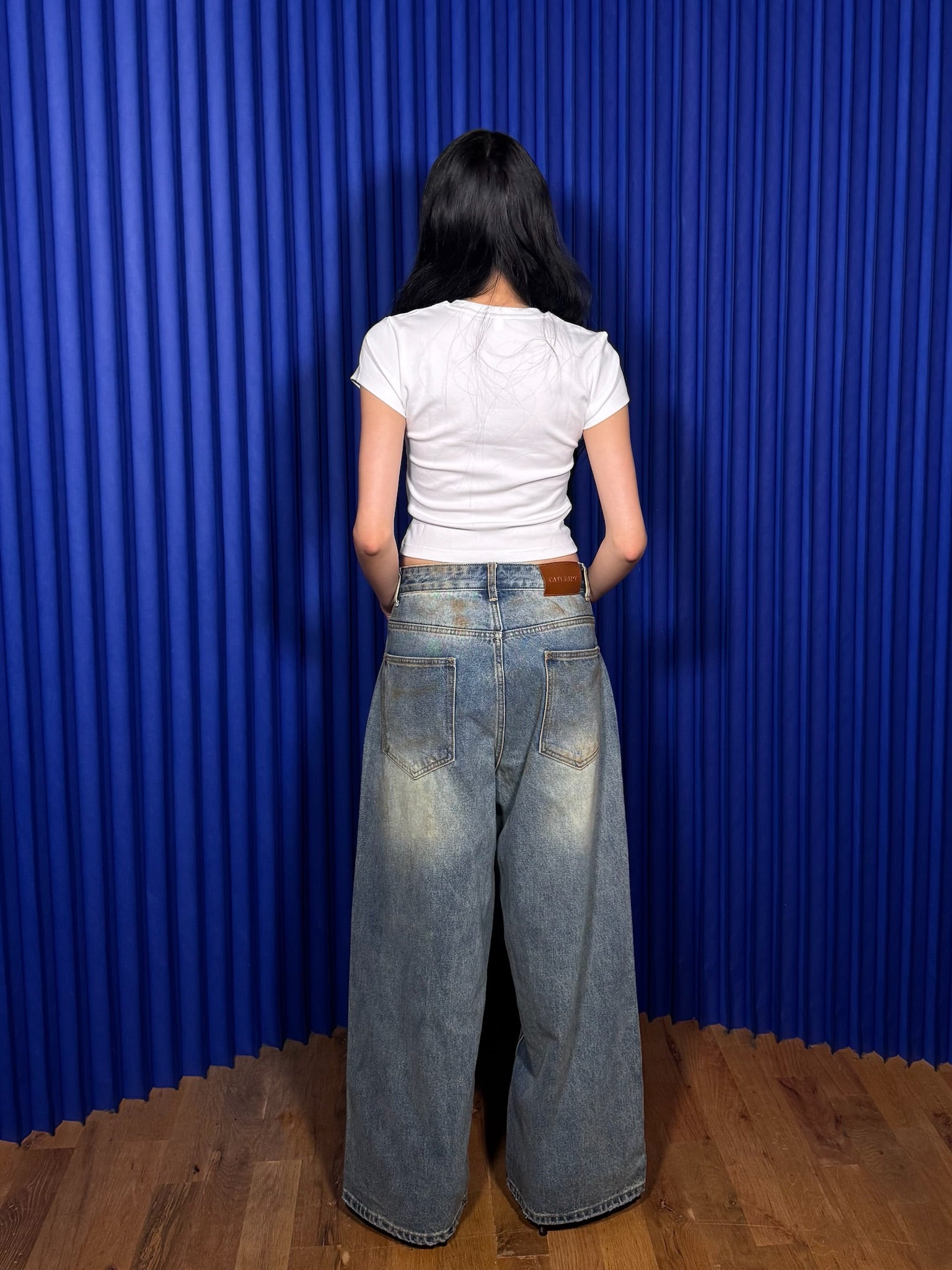 Free Market Cati Dept Diamond Pants ‘Washed Blue’