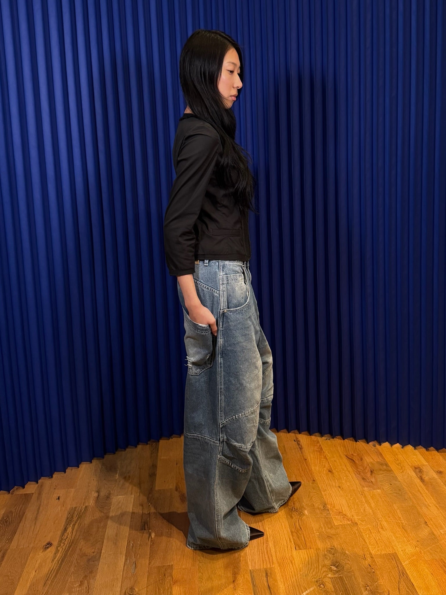 FREE MARKET OHNIW DENIM WIDE PANT