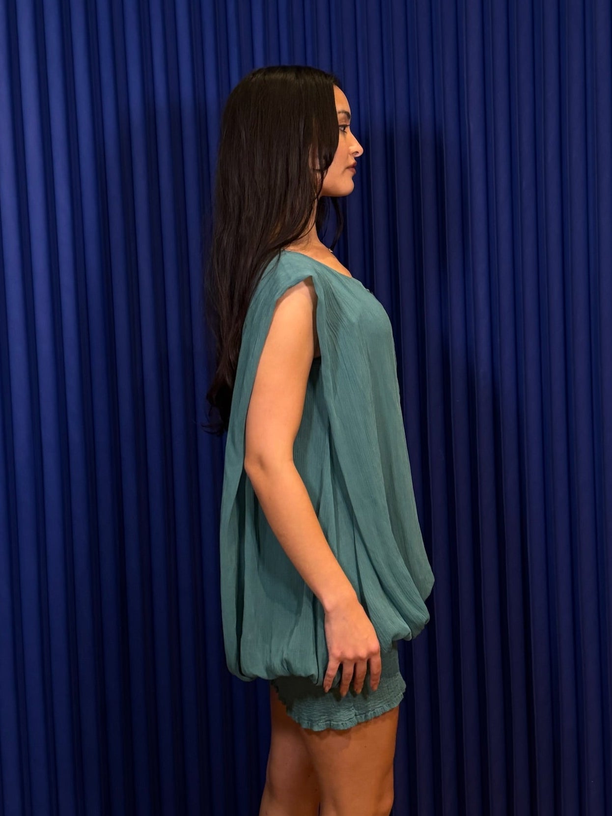 Issey Miyake Me Ruffle Sleeveless Top