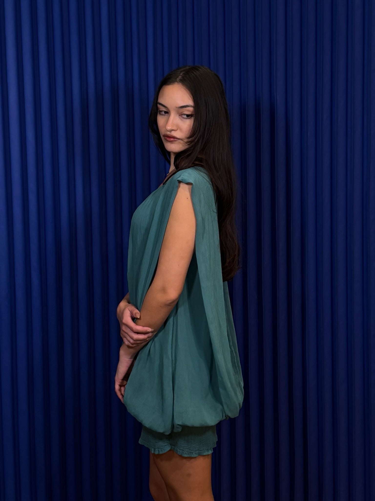 Issey Miyake Me Ruffle Sleeveless Top