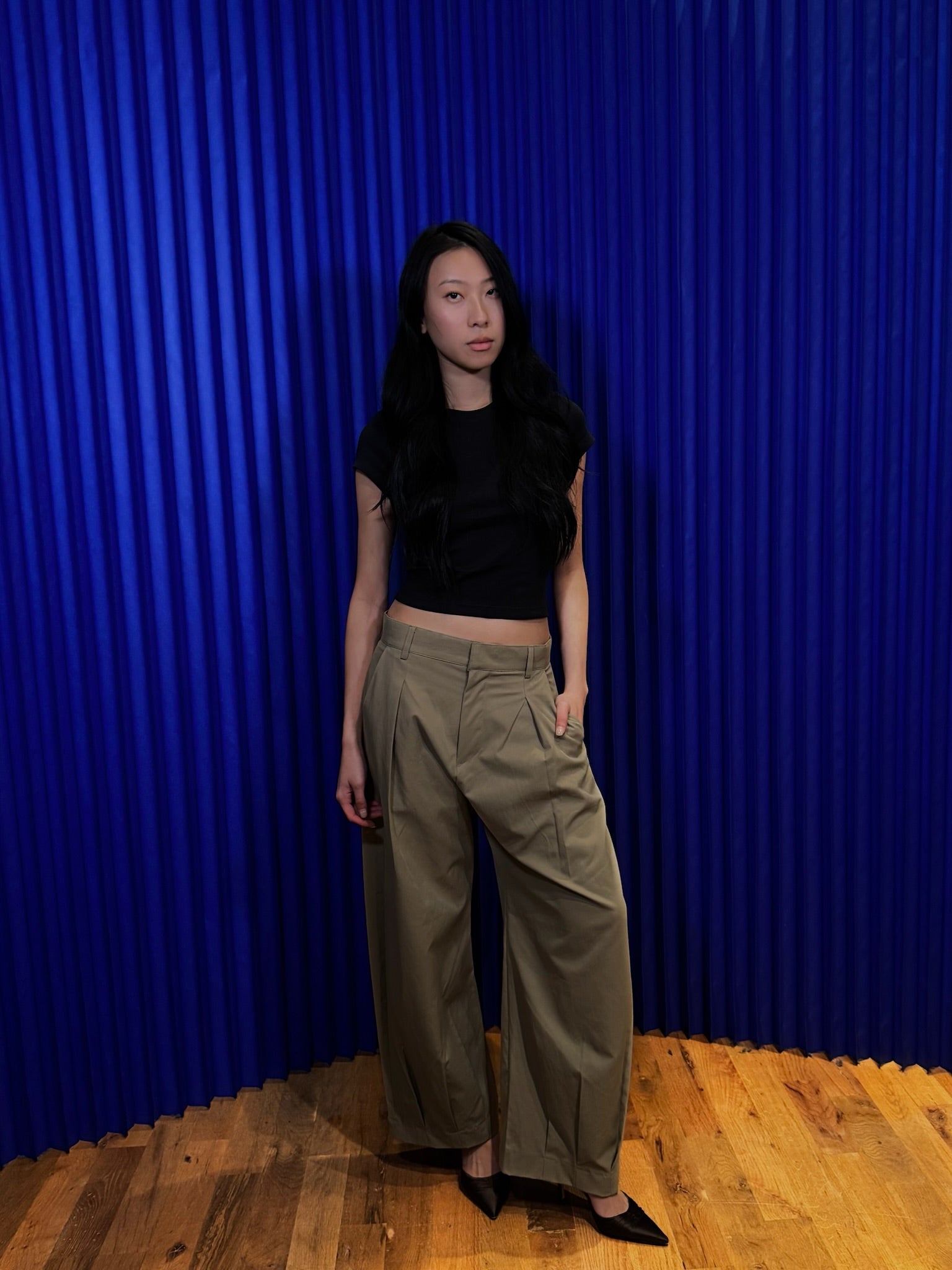 Free Market Fleur Pleated Pant