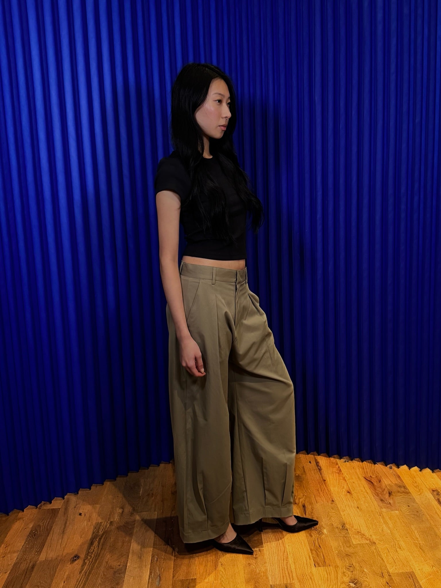Free Market Fleur Pleated Pant