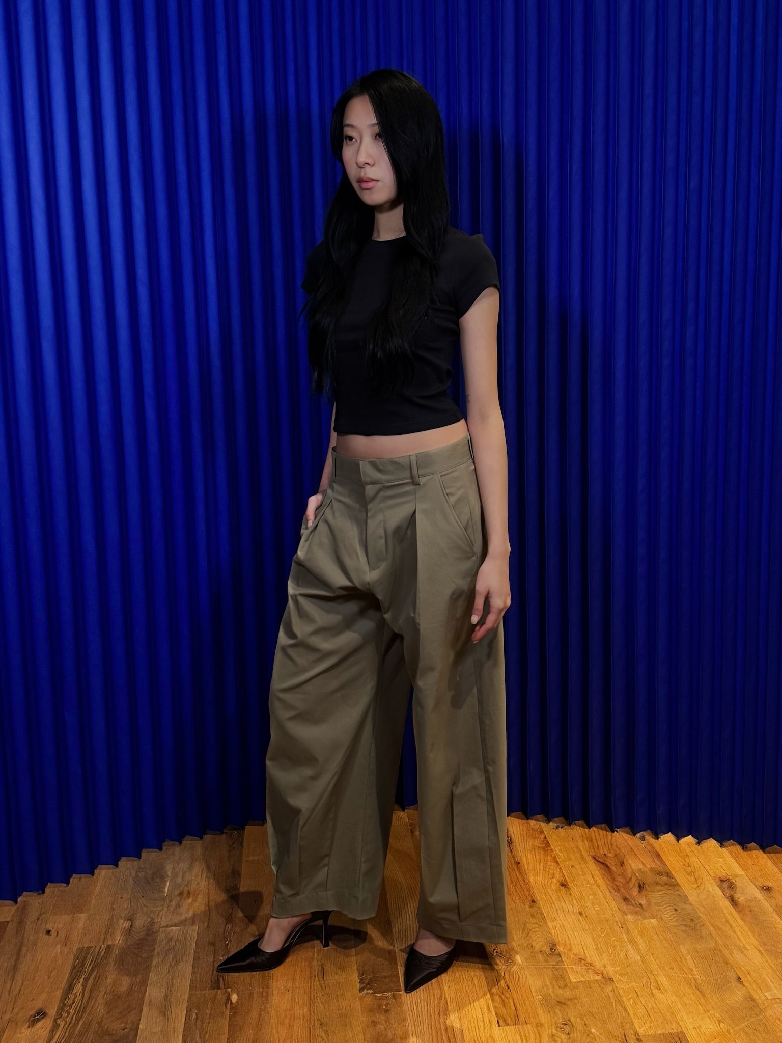 Free Market Fleur Pleated Pant