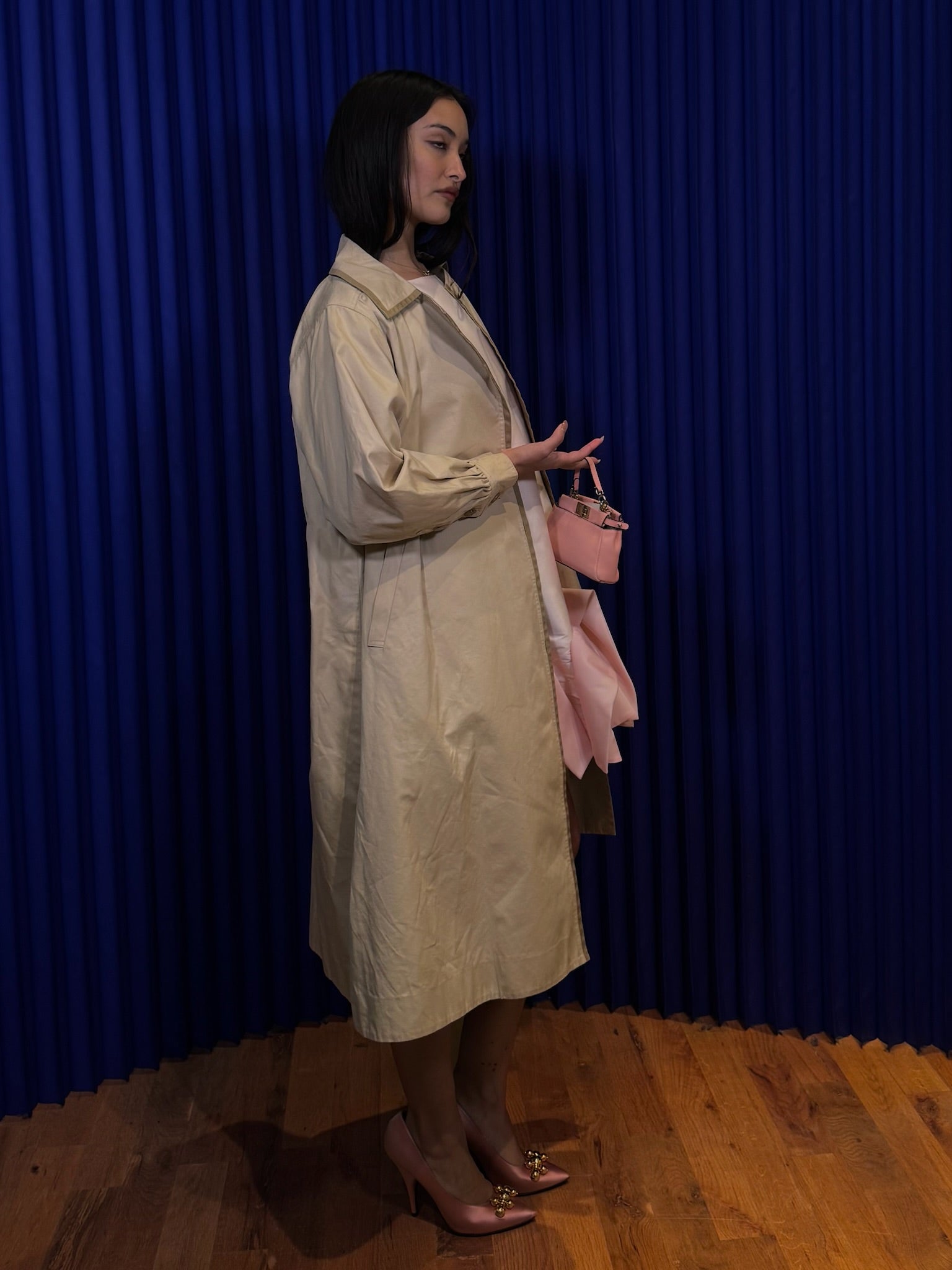 Vintage YSL Cotton Long Coat