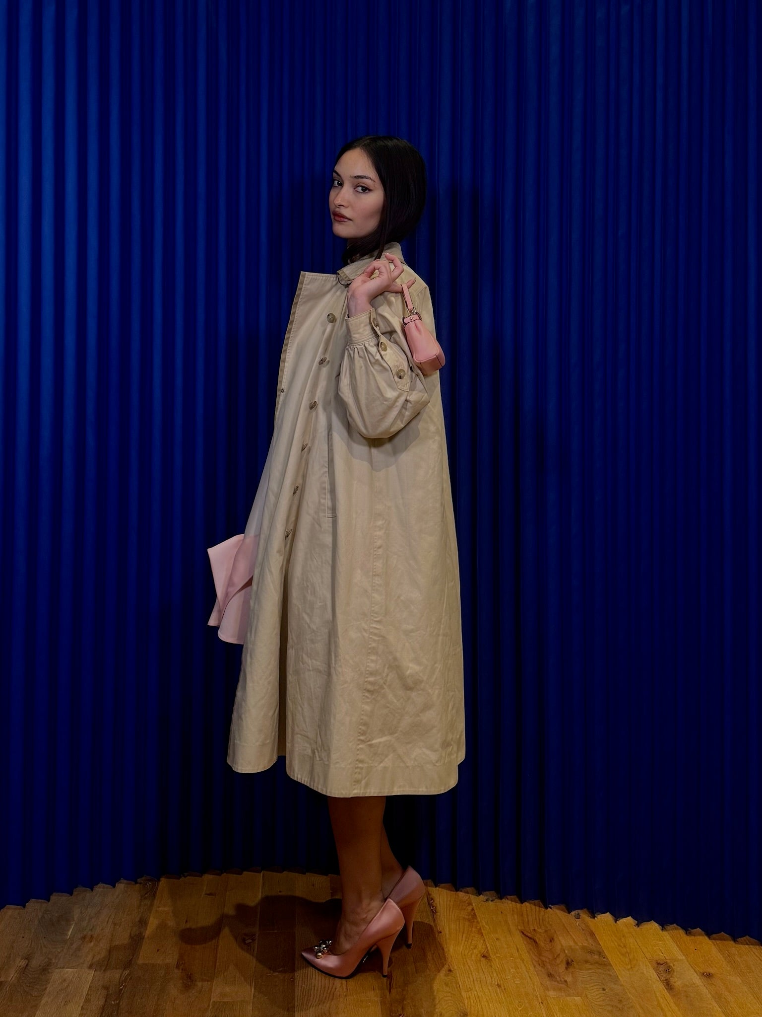 Vintage YSL Cotton Long Coat