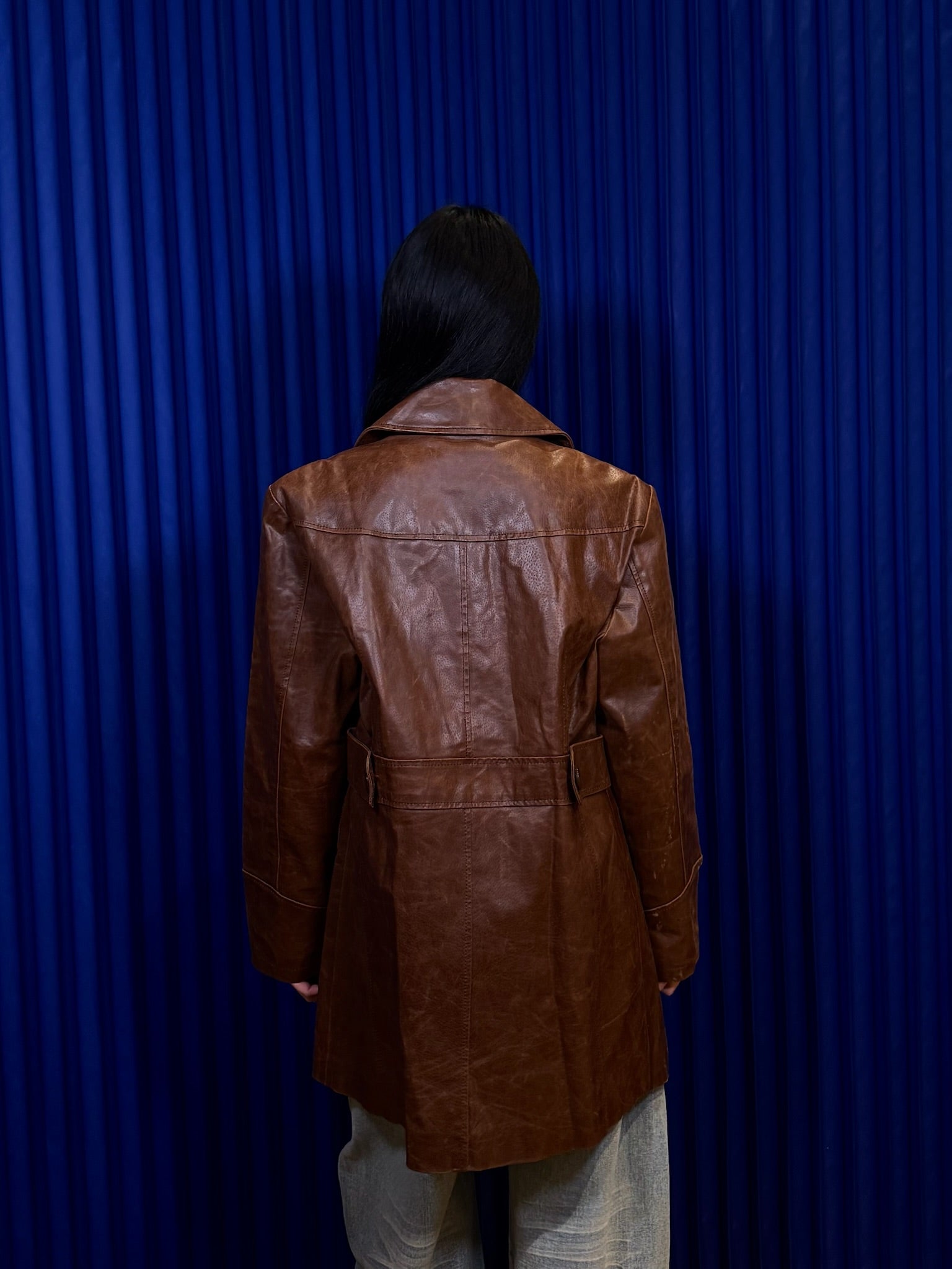 Ana leather Short Coat