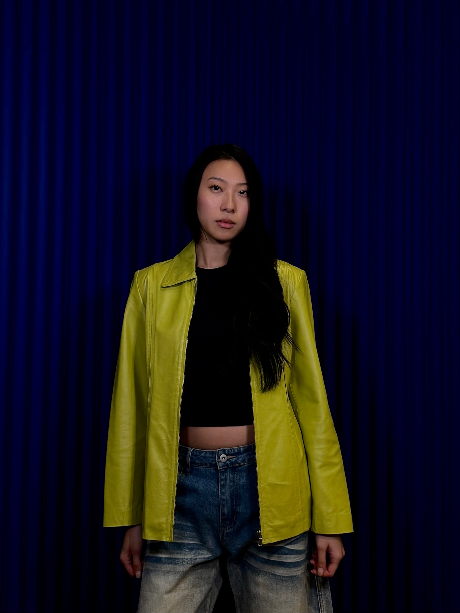 Worthington Green Leather Jacket