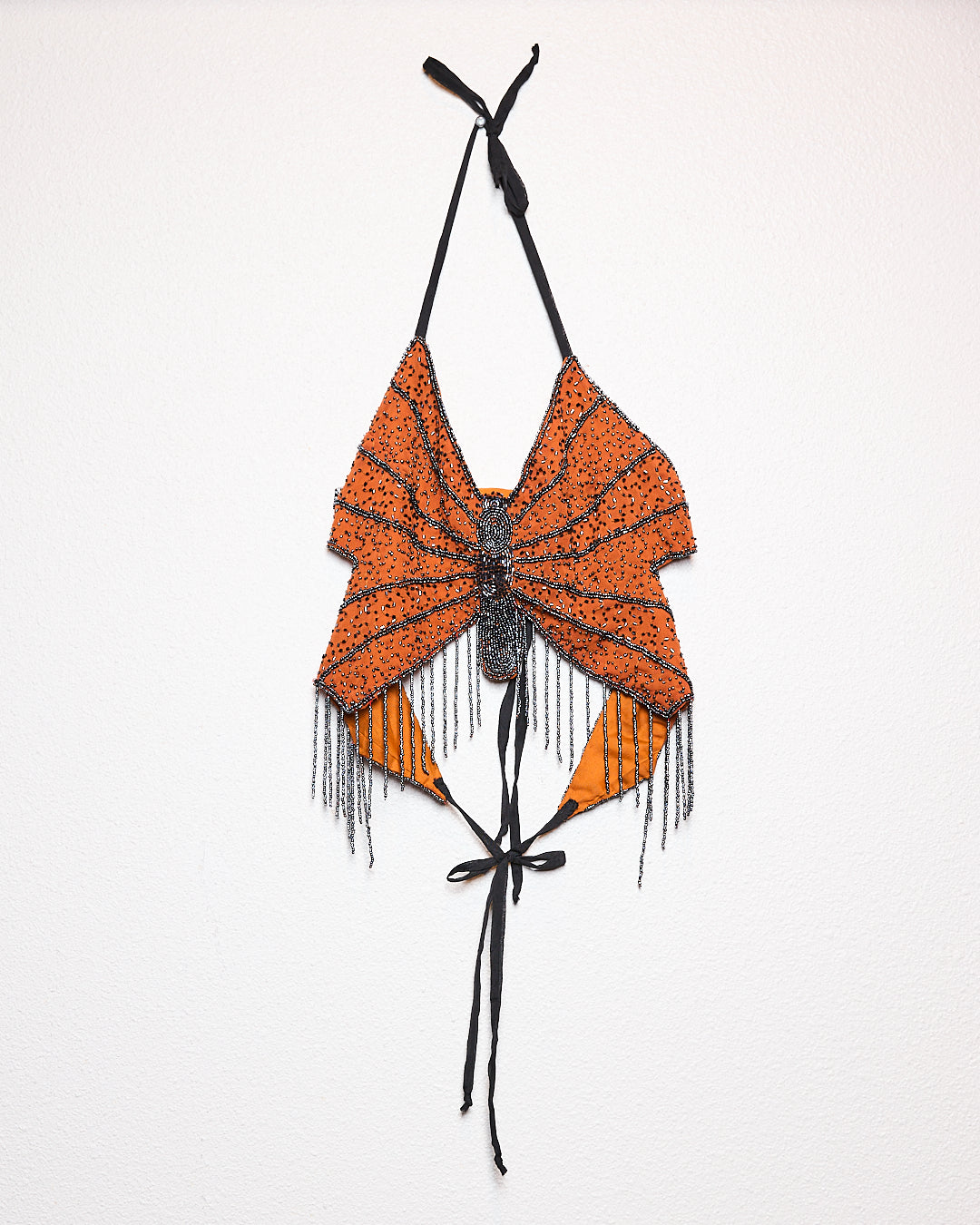 Rouge Glass Beaded Halter