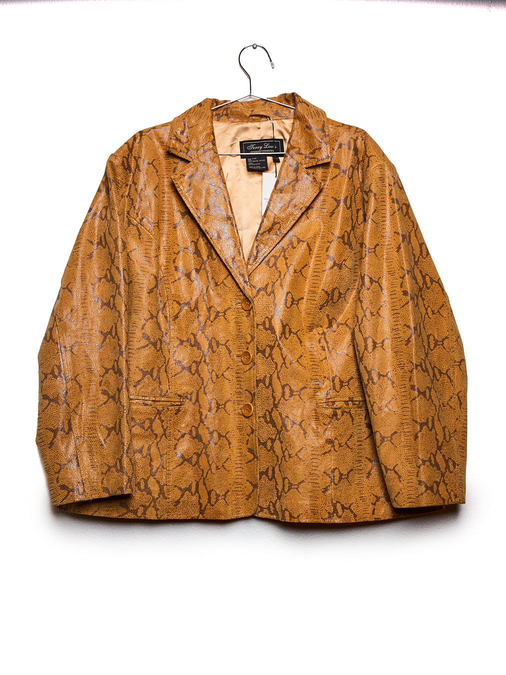 Vintage Yellow Snakeskin Coat